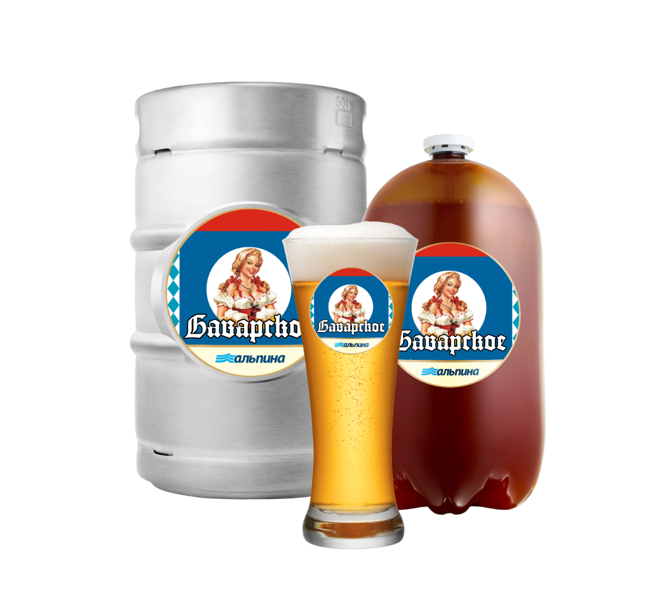 Пиво светлое фильтрованное пастеризованное «Баварское лёгкое»