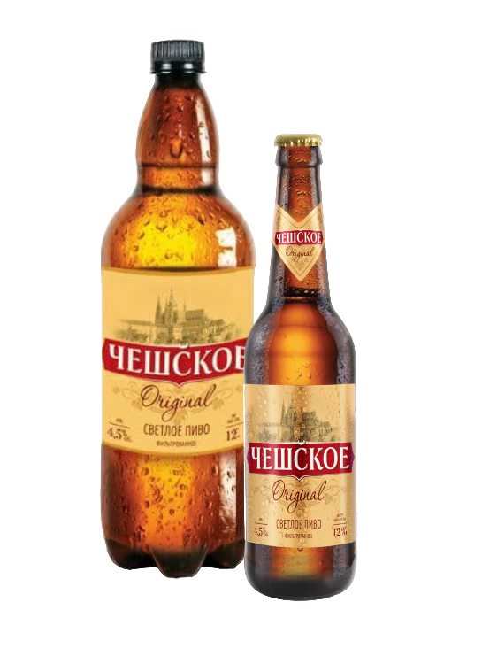 Пиво светлое фильтрованное пастеризованное «Чешское оригинальное»