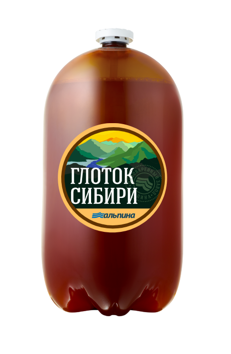 Пиво светлое фильтрованное пастеризованное «Глоток сибири»