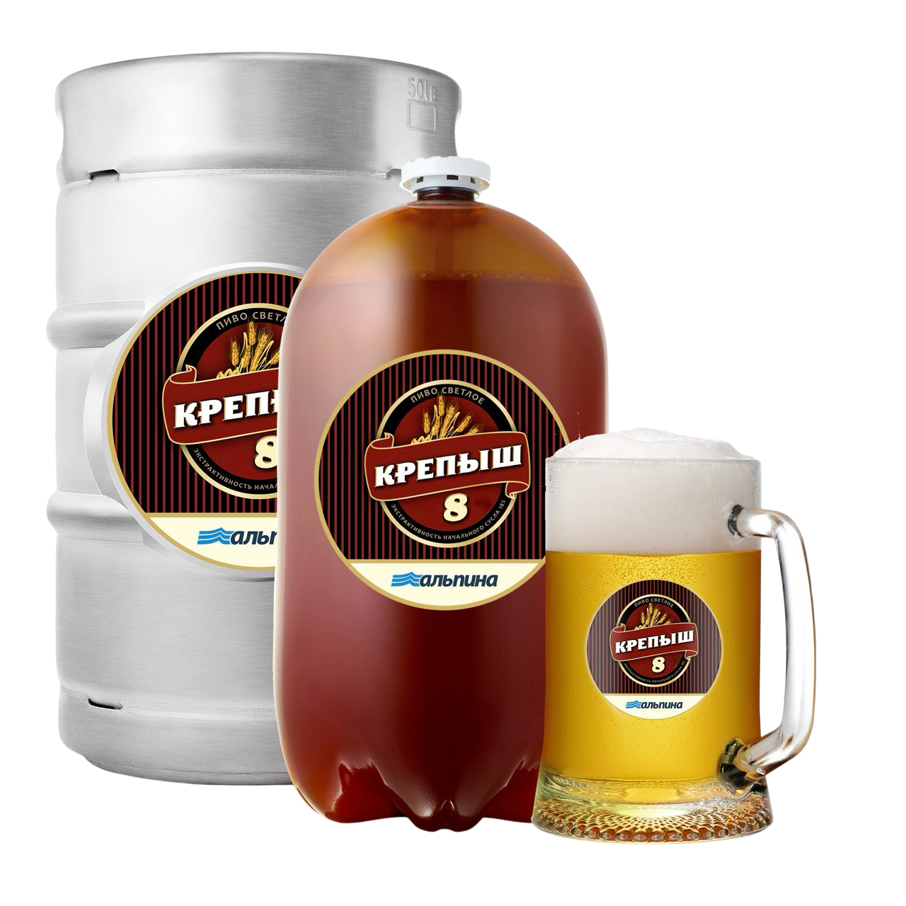 Пиво светлое фильтрованное пастеризованное «Крепость сибири»