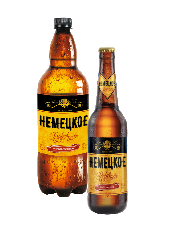 Пиво светлое фильтрованное пастеризованное «Немецкое»