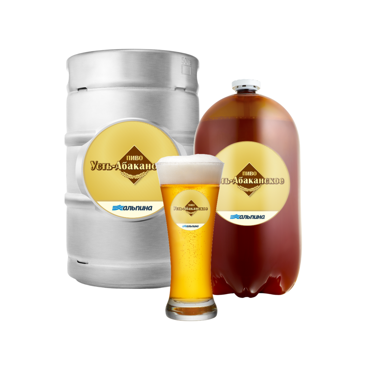 Пиво светлое фильтрованное пастеризованное «Усть-Абаканское»